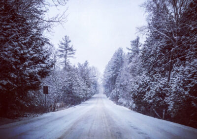 CS photography winter road